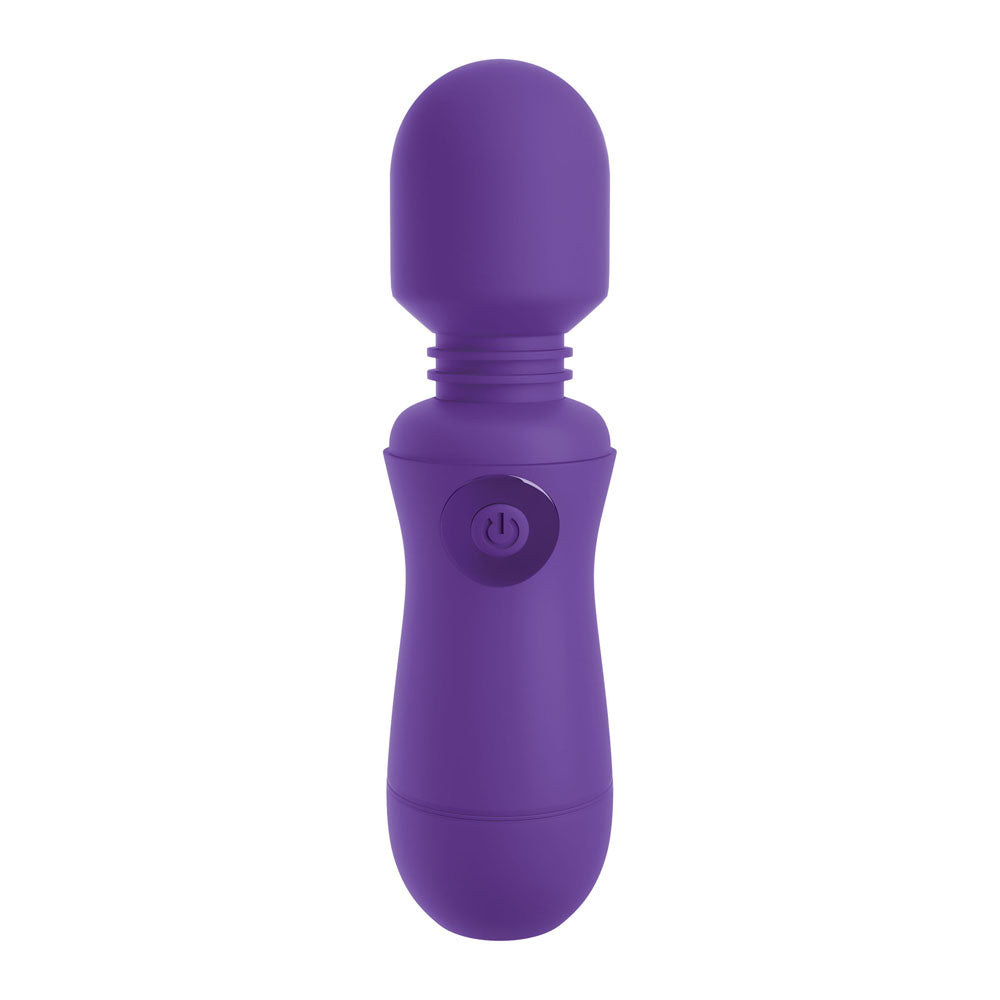 OMG Silicone Rechargeable Wand Purple | Front View | Purple massage wand