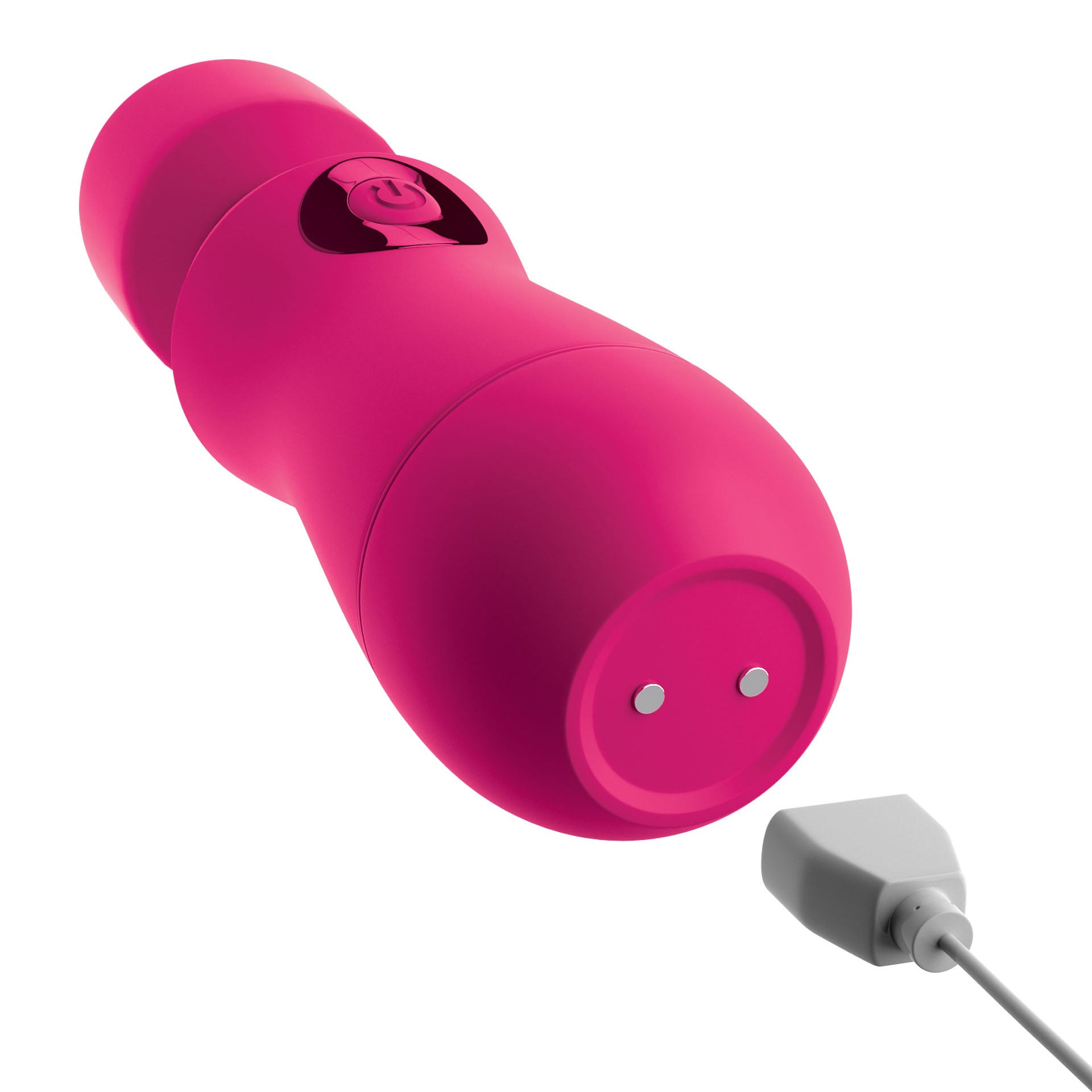 OMG Silicone Rechargeable Wand Pink | Package | "complete pink kit - package view"