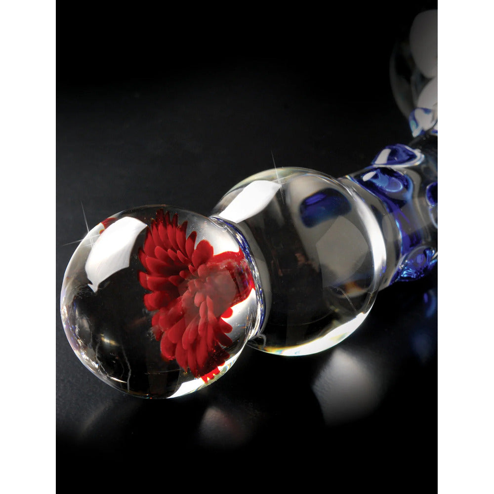 Icicles No. 18 Glass GSpot Dildo|Side View|"glass gspot dildo - side view"