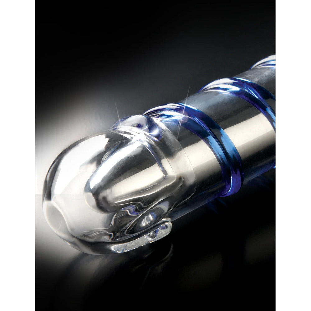 Icicles No. 20 Glass Vibrator|Back View|"glass vibrator - back view"