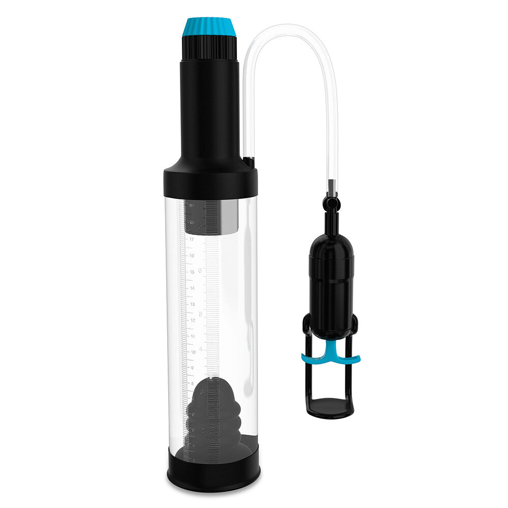 Pump Worx Deluxe Head Job Vibrating Power Pump|Front View|"Vibrating vacuum pump with specialized head - front view"