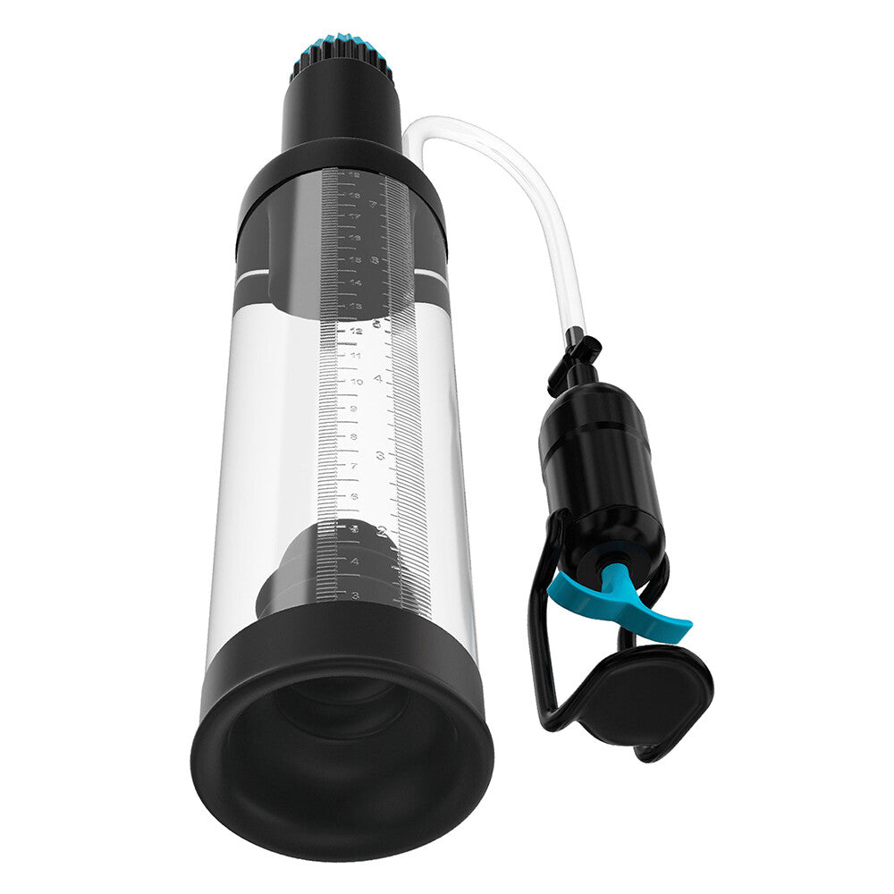 Pump Worx Deluxe Head Job Vibrating Power Pump|Side View|"Multi-function enhancement system - side view"