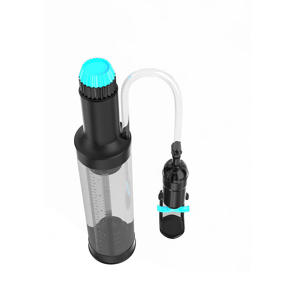 Pump Worx Deluxe Head Job Vibrating Power Pump|Detail View|"Vibrating pressure control with comfort seal - detail view"