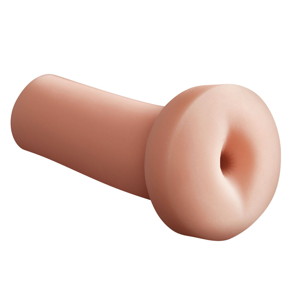 Pipedream Extreme PDX Male Pump and Dump Stroker|Side View|"dump detail - side view"