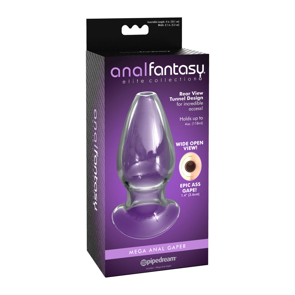Anal Fantasy Mega Glass Anal Gaper|Detail View|"mega gaper features-detail view"|