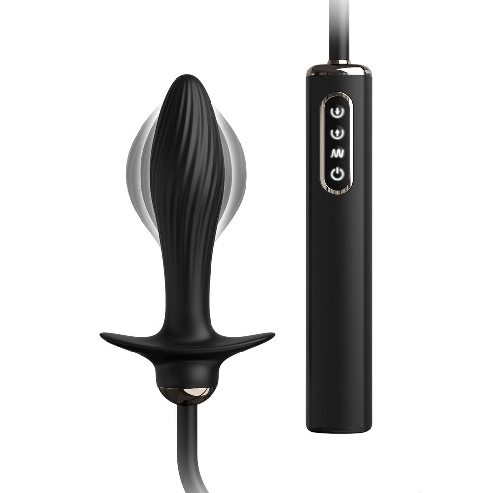 Pipedream-Anal-Fantasy-Auto-Throb-Inflatable-Vibrating-Plug|Front View|"premium inflatable device-front view"