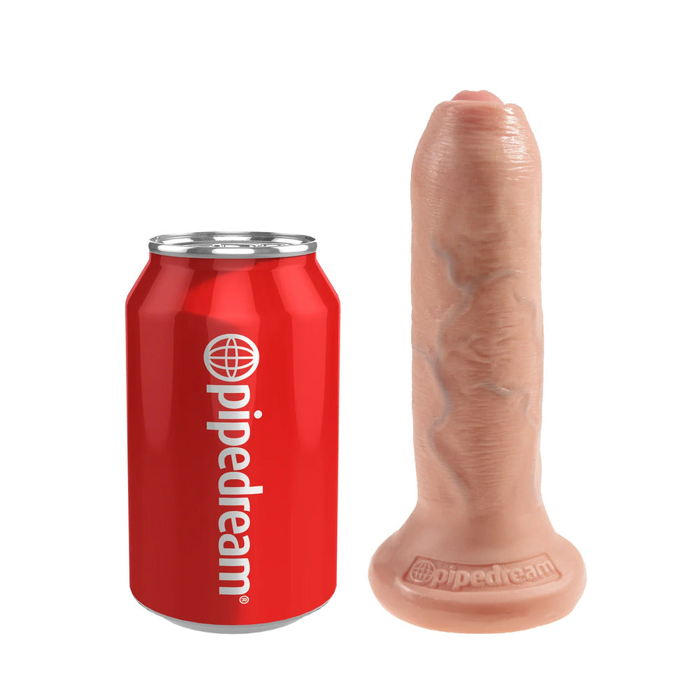 King Cock 6 Inch Uncut Cock Dildo|Back View|"quality build - back view"