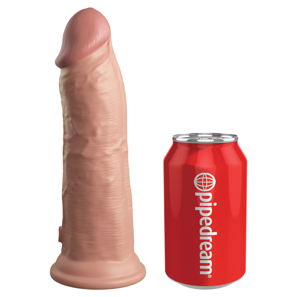 King Cock Elite 8 Inch Dual Density Cock Flesh Pink|Back View|"quality build - back view"