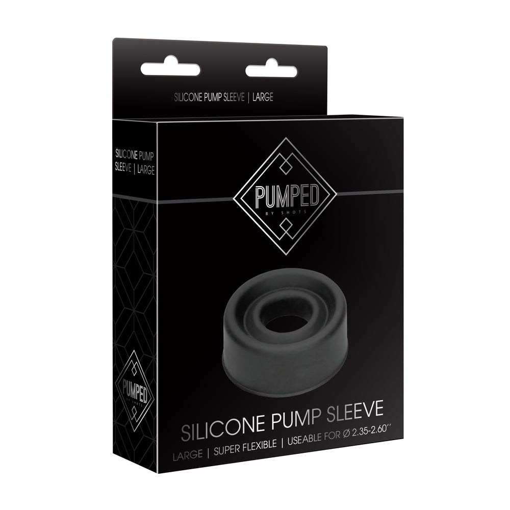 Pumped Silicone Pump Sleeve Large|Kit View|"Complete large sleeve enhancement system - kit view"