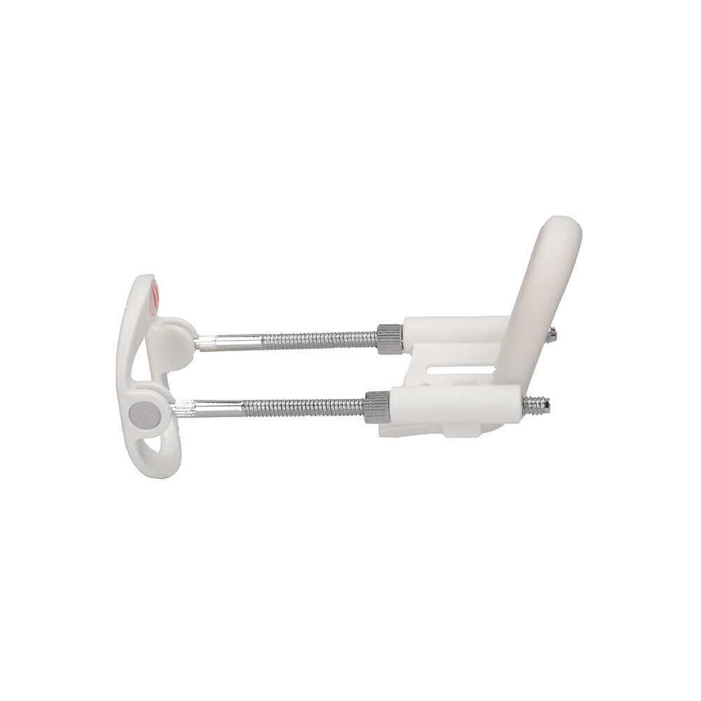Pumped Penis Extender White|Side View|"Adjustable tension enlargement device - side view"