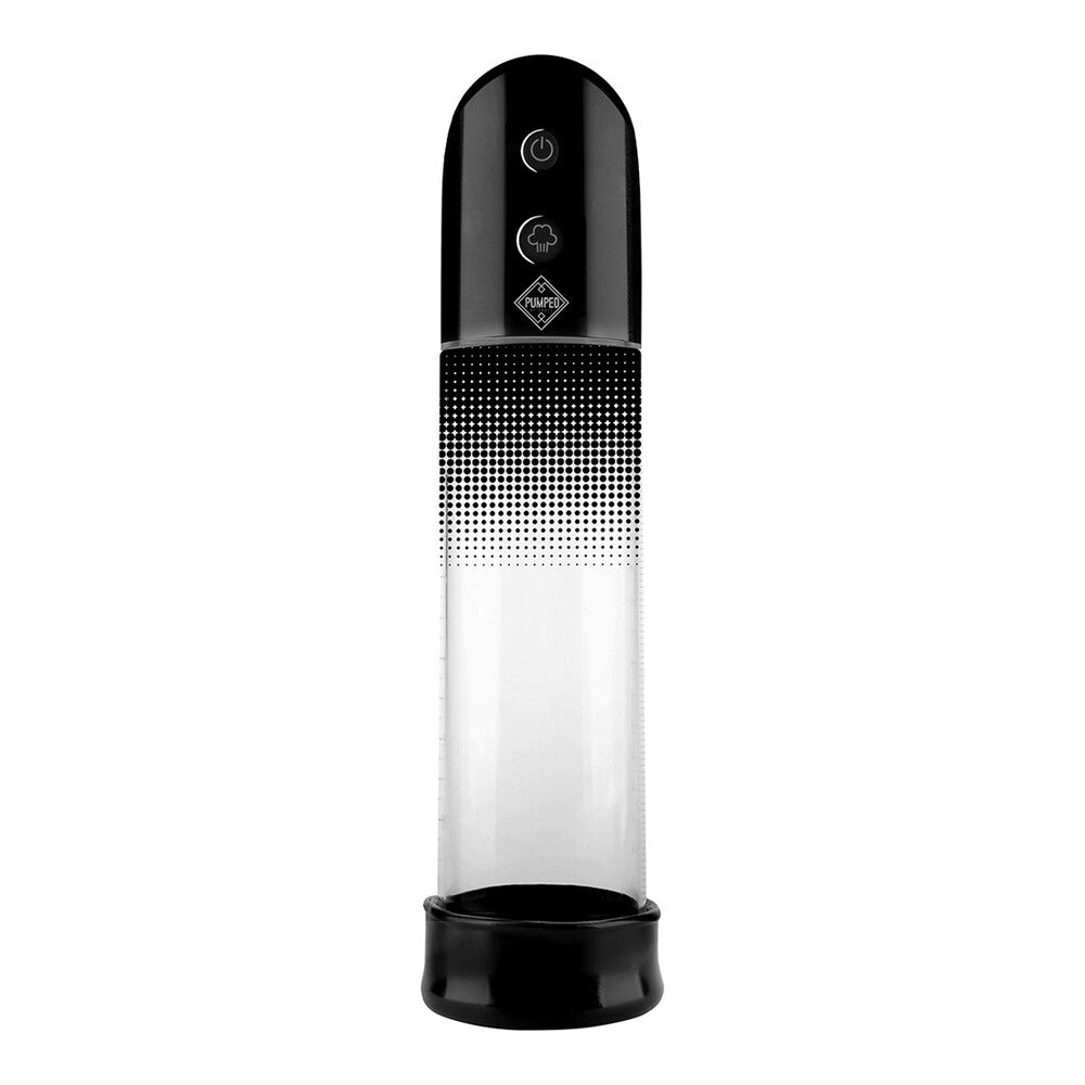 Pumped Automatic Luv Penis Pump|Front View|"Automatic vacuum enhancement system - front view"