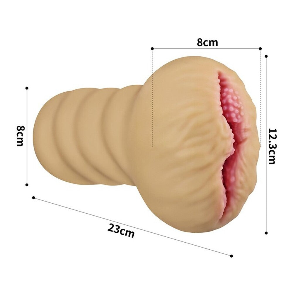 Lovetoy Aliens Pie Number 1 Masturbator Flesh Pink|Back View|"quality build - back view"