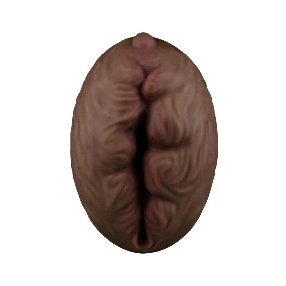Lovetoy Aliens Pie Number 3 Masturbator Flesh Brown|Side View|"pie detail - side view"