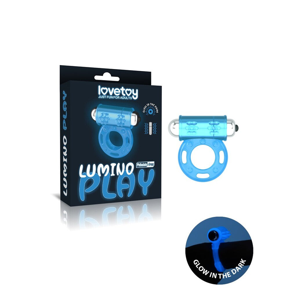 Lovetoy Glow In The Dark Lumino Play Cock Ring|Detail View|"surface detail - detail view"