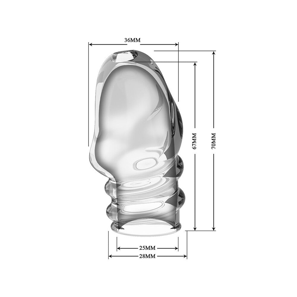 Jeremy Penis Sleeve Clear|Side View|"clear detail - side view"