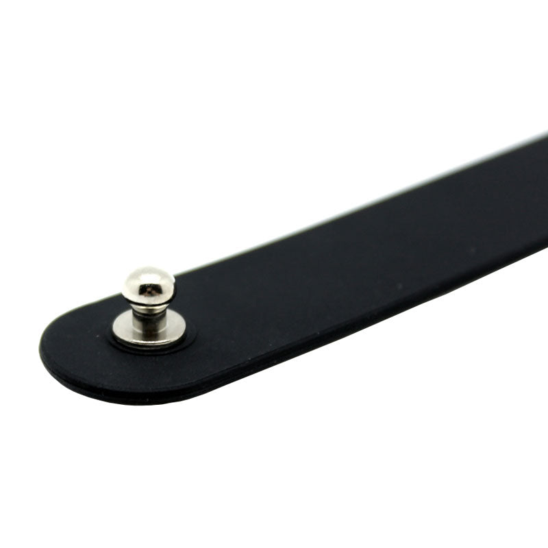Black Silicone Bitch Collar|Detail View|"text features-detail view"|