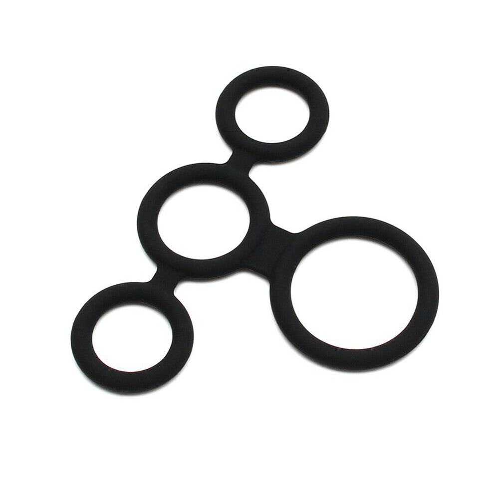 Rimba Quatro Cock Ring And Ball Splitter|Side View|"splitter details-side view"|