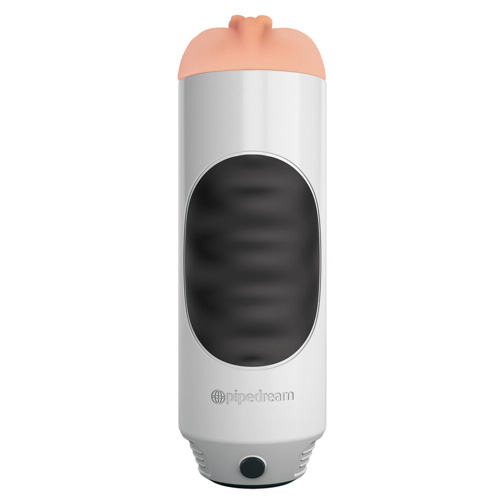 Pipedream Extreme Mega Grip Squeezable Pussy Stroker Masturbator|Front View|"mega design - front view"