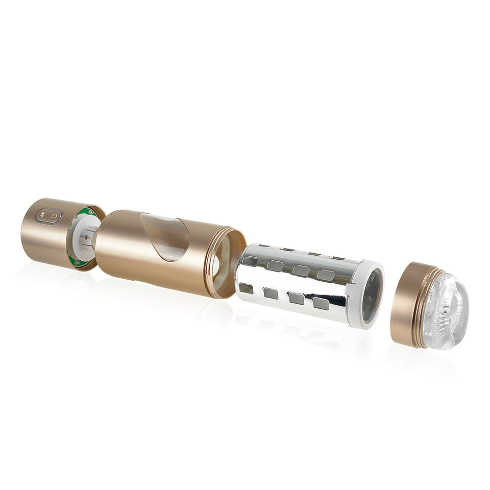 Pipedream Extreme Rechargeable Roto Bator Ass Vibrating Masturbator|Back View|"quality build - back view"