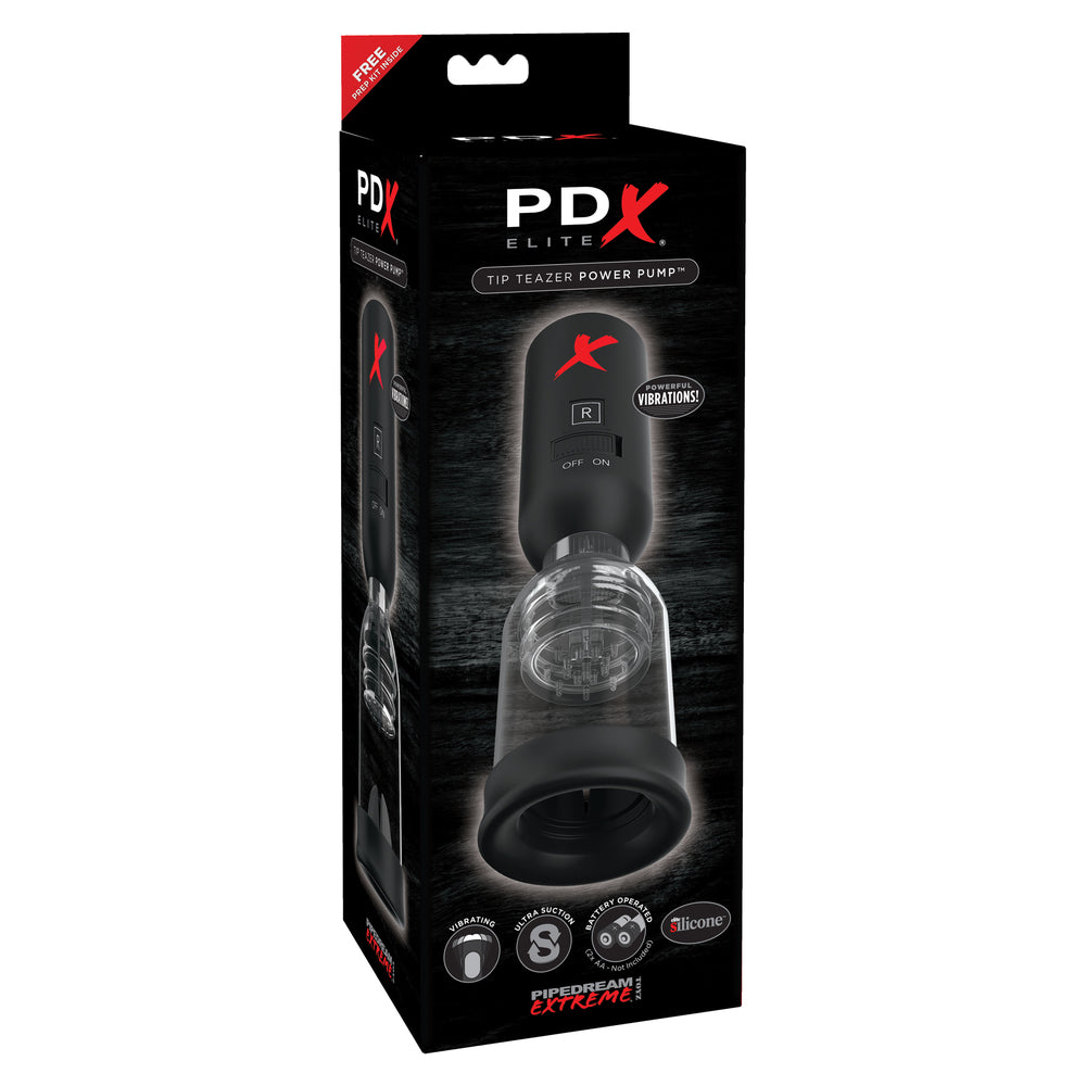 Pipedream Extreme Tip Teazer Power Pump Vibrator|Back View|"quality build - back view"