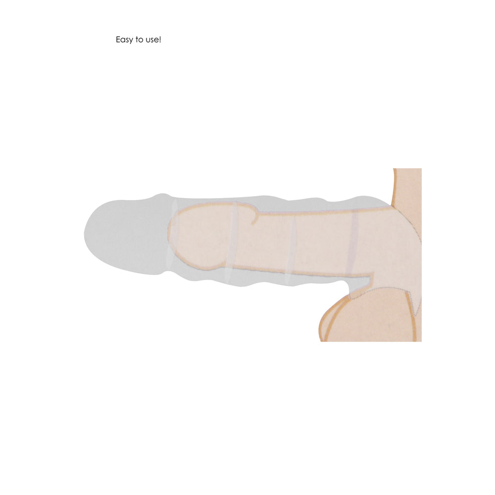 Realrock 6 Inch Penis Sleeve Flesh Pink|Back View|"quality build - back view"