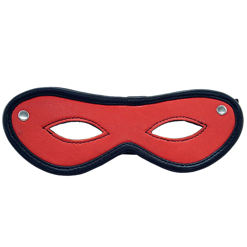 Rouge Garments Open Eye Mask Red|Front View|"red open mask-front view adult toys direct"|