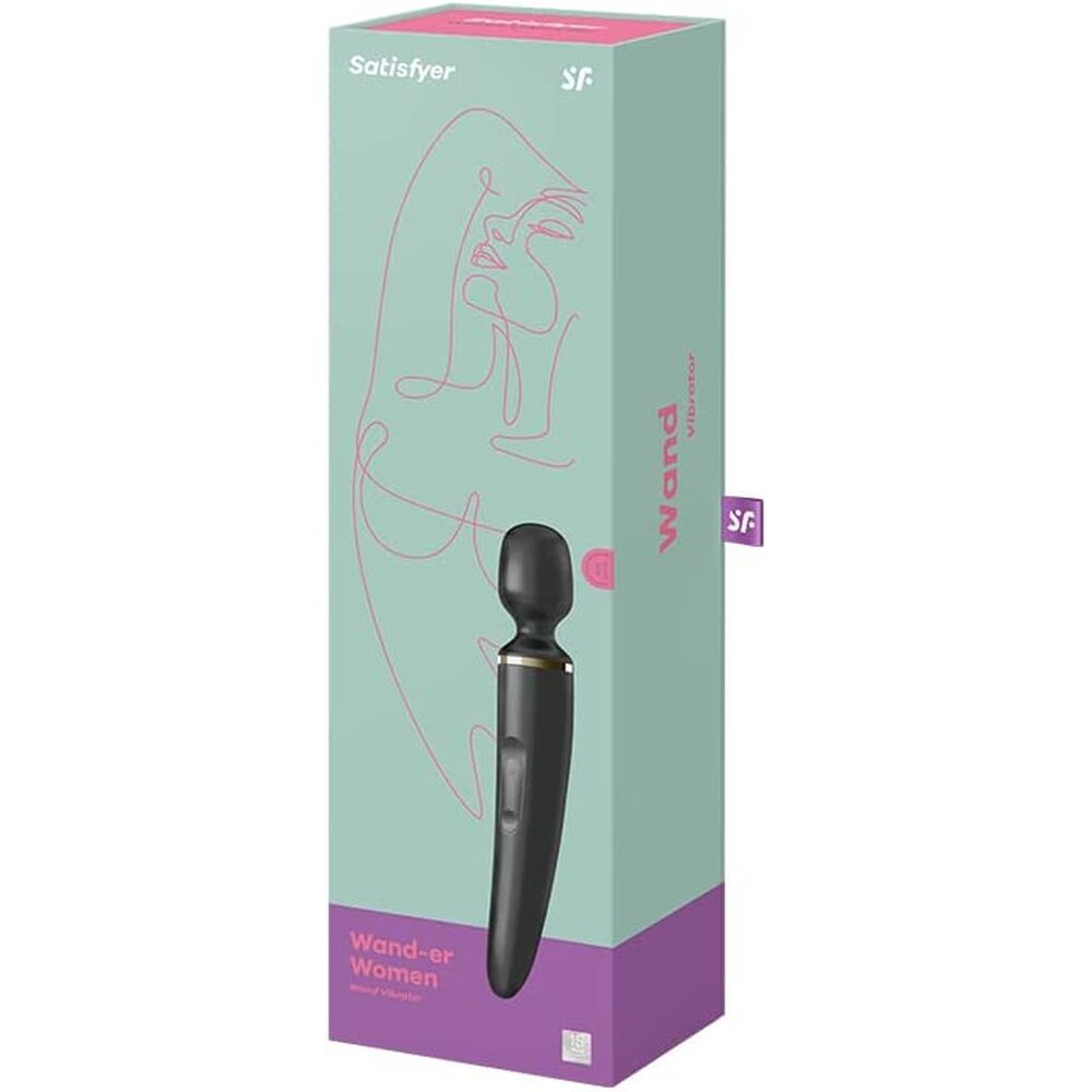 Satisfyer Wander Woman Black | Package | "complete wand massager kit - package view"