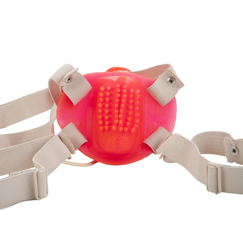 Bettys Jelly Bumble Bee Strap On Vibrating Dong|Back View|"quality build - back view"