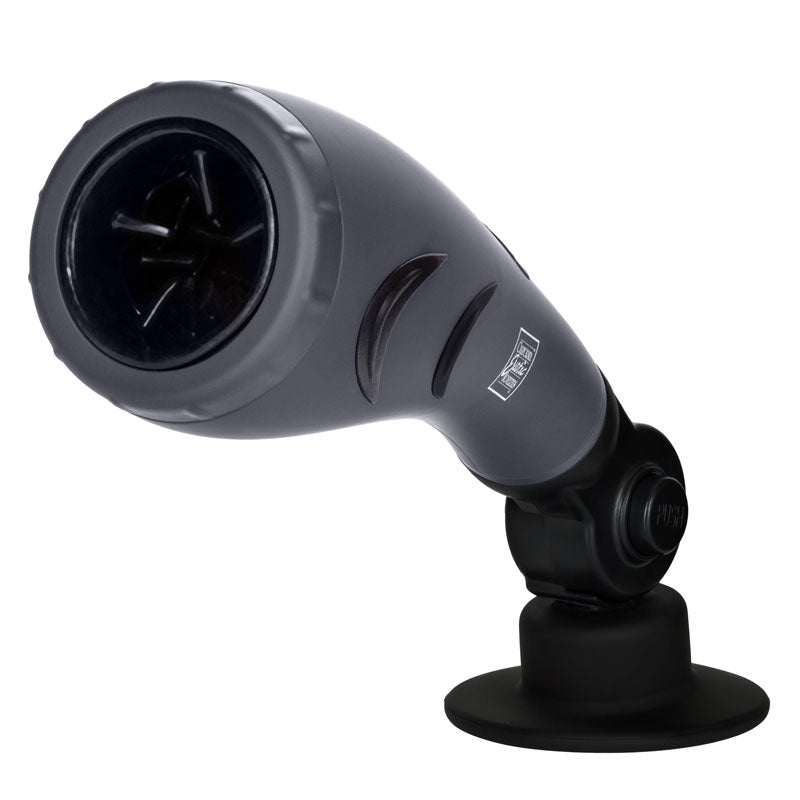 Apollo Hydro Power Stroker Silicone Masturbator Waterproof|Side View|"power detail - side view"