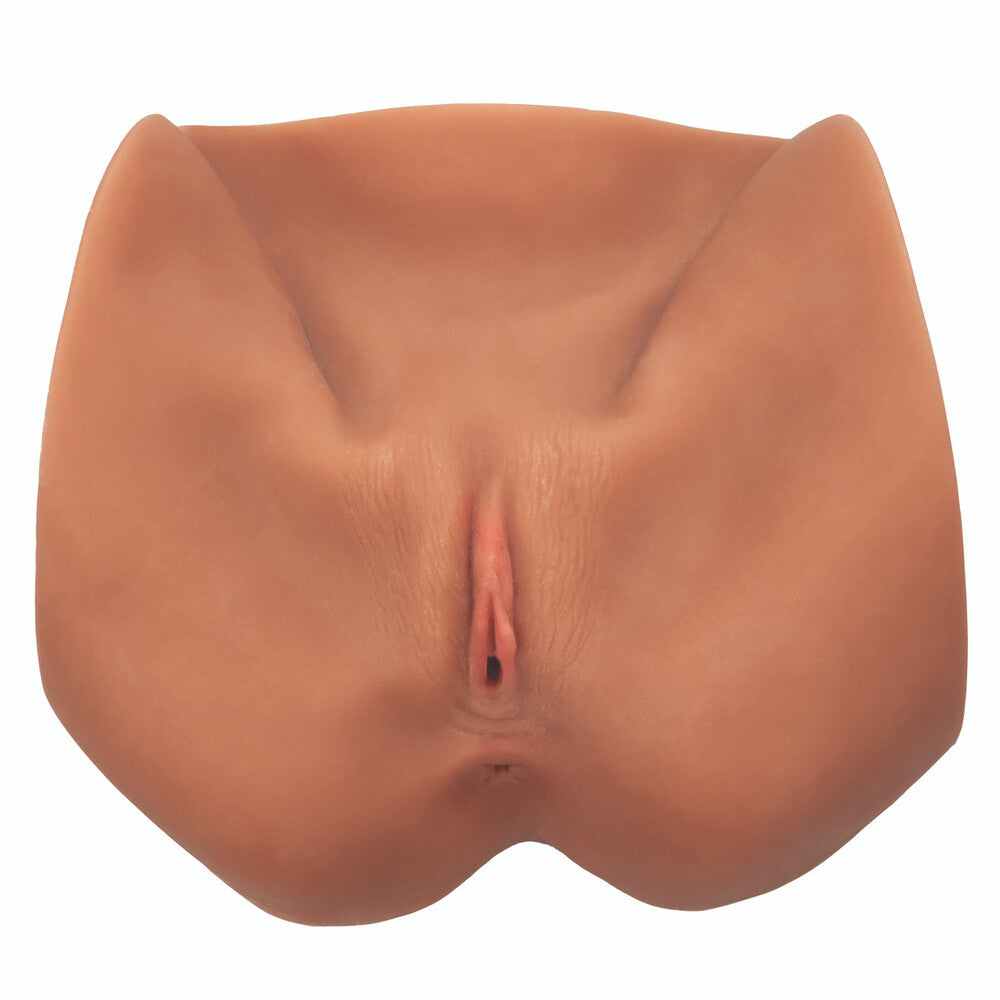Stroke It Life Size Pussy Flesh Brown|Front View|"life design - front view"