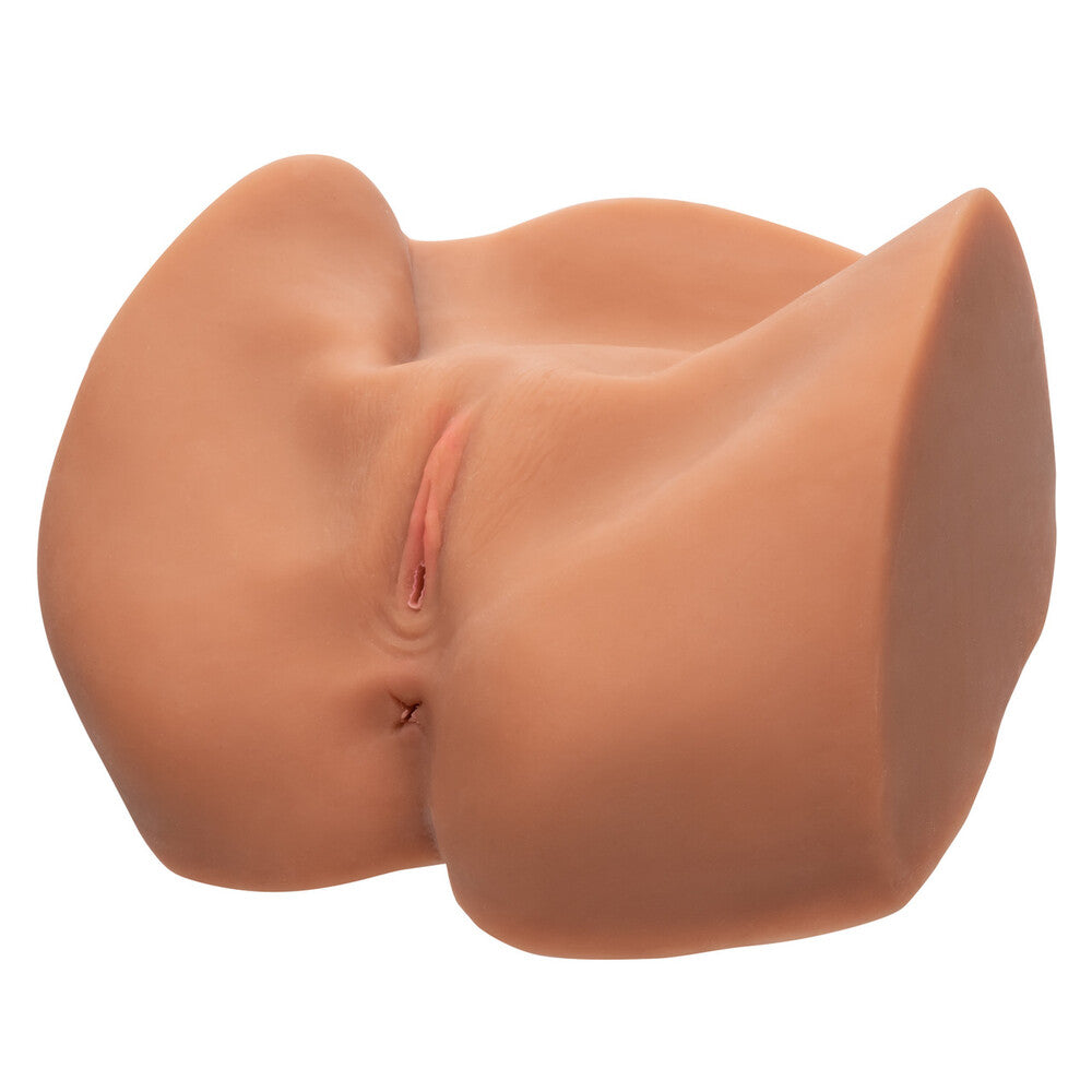 Stroke It Life Size Pussy Flesh Brown|Side View|"flesh detail - side view"