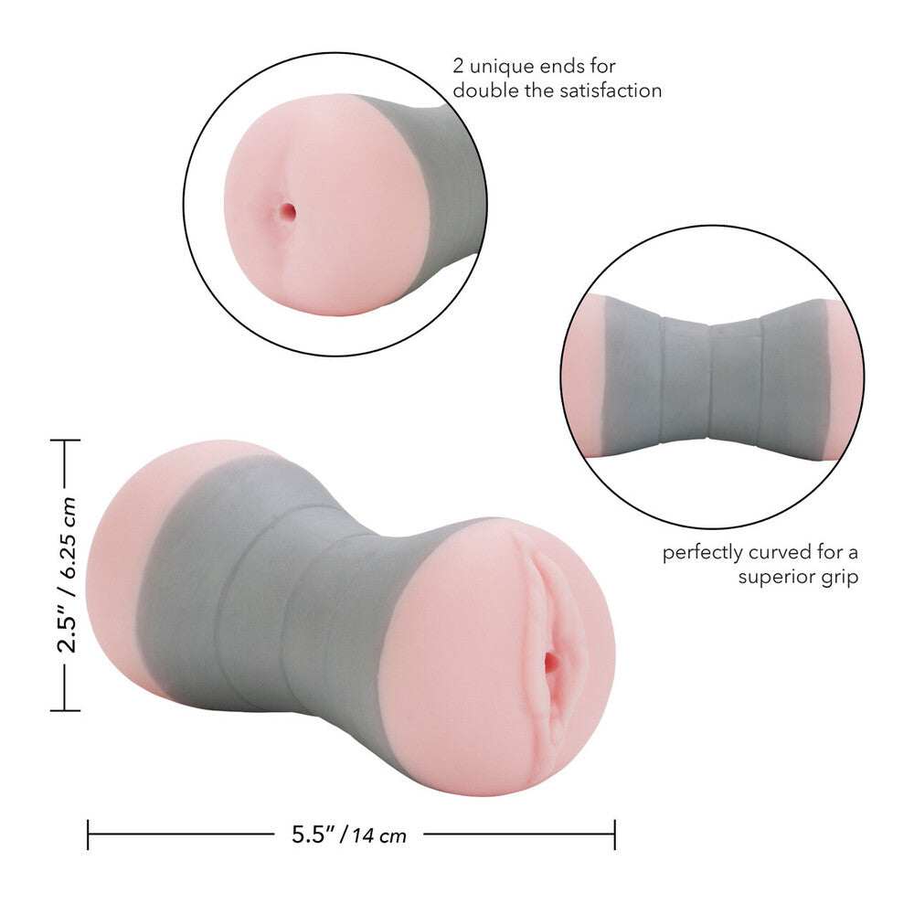 Travel Gripper Pussy And Ass Masturbator|Back View|"quality build - back view"