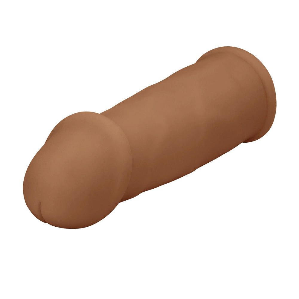 Futurotic Penis Extender Brown|Side View|"extender detail - side view"