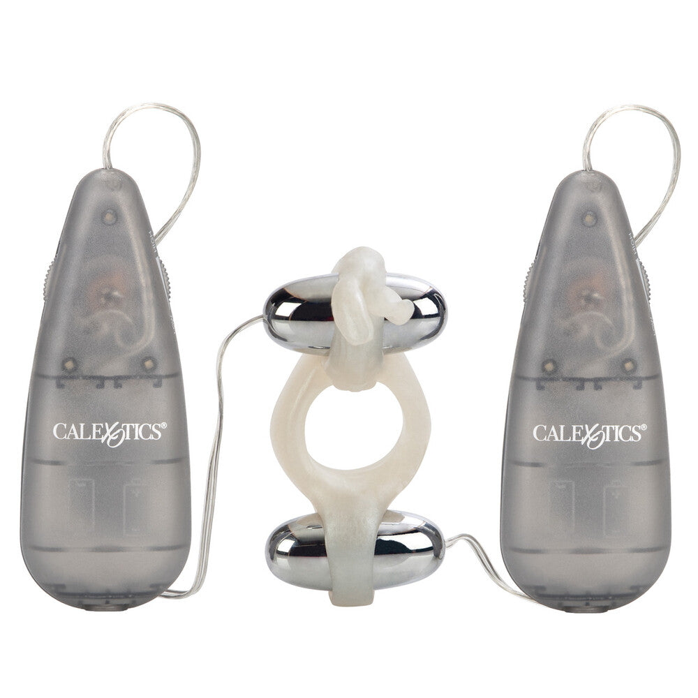 Rocking Rabbit Duo Vibrating Cock Ring|Side View|"duo detail - side view"