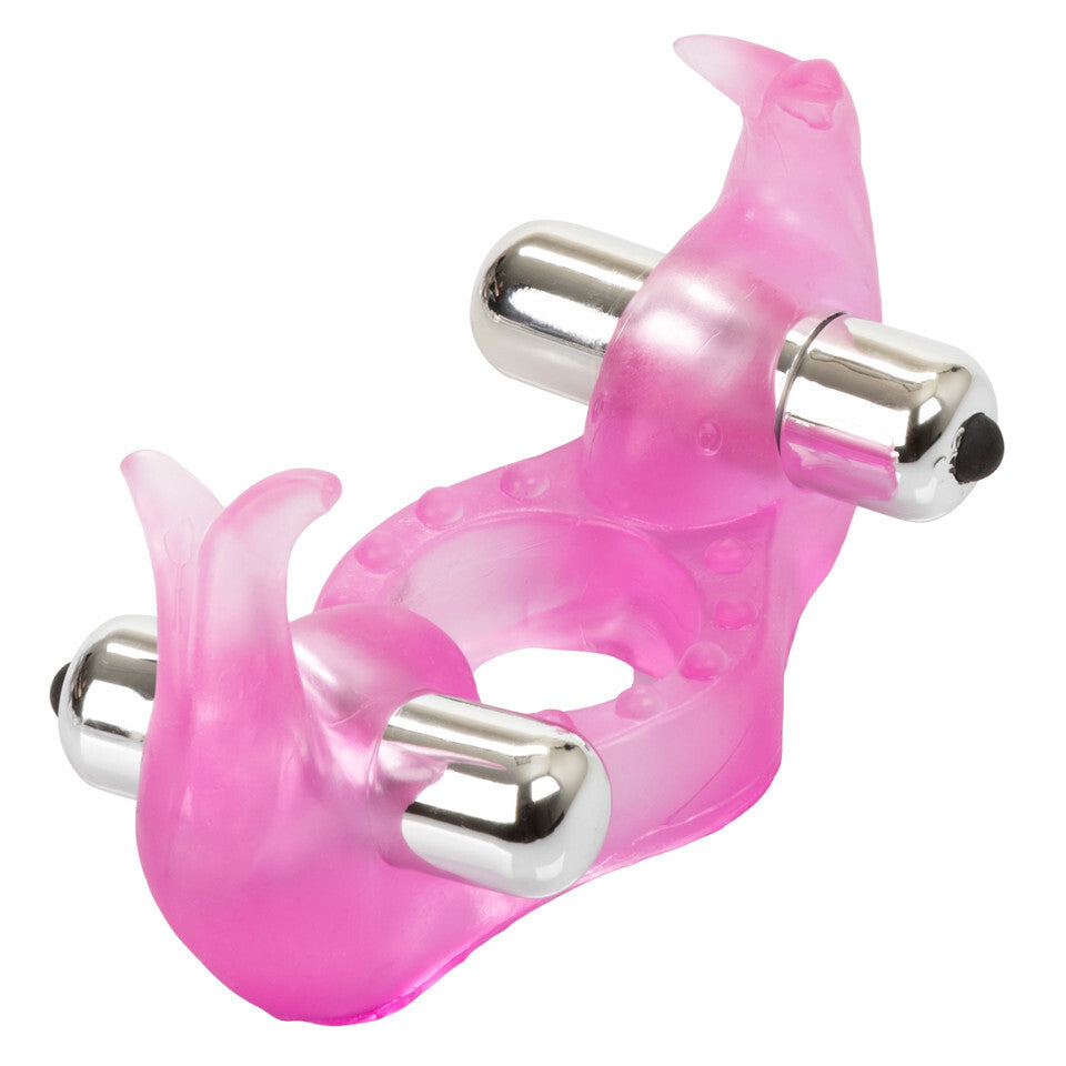 Triple Orgasms Erection Enhancer With Dual Micro Stimulators|Front View|"triple design - front view"