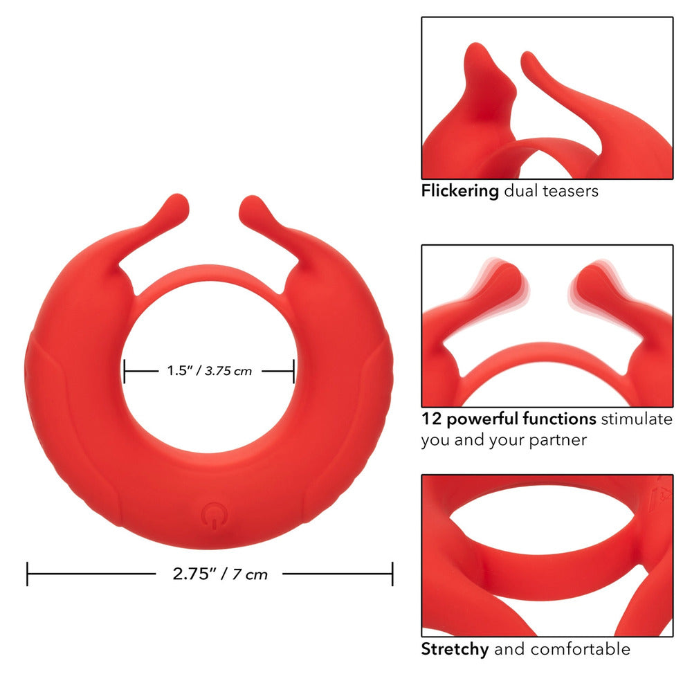 Taurus Enhancer Couples Cock Ring|Side View|"couples detail - side view"