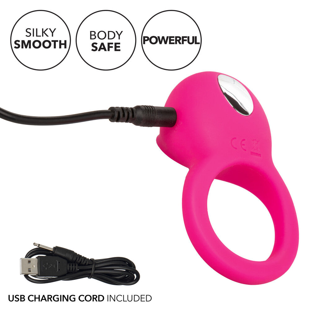 Rechargeable Teasing Tongue Enhancer Cock Ring|Back View|"quality build - back view"