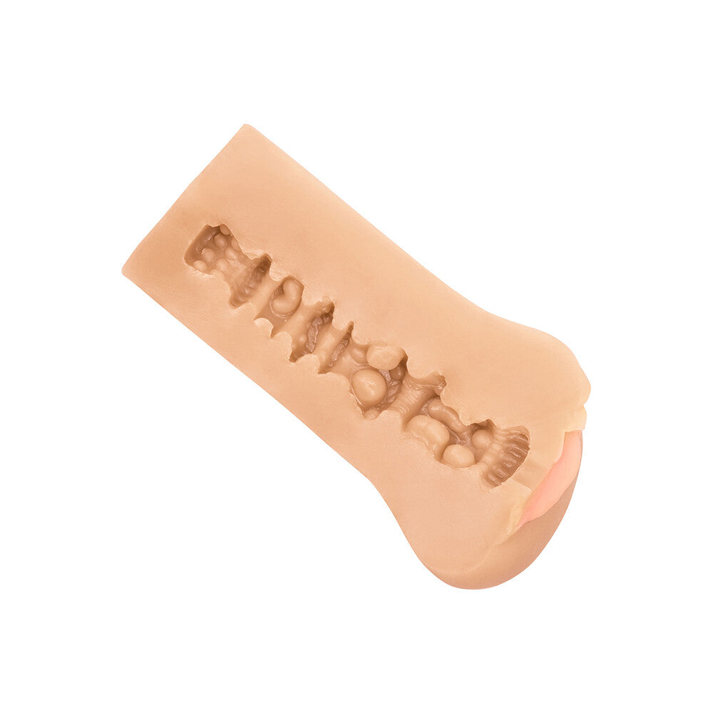Boundless Vulva Masturbator Flesh Pink|Back View|"quality build - back view"