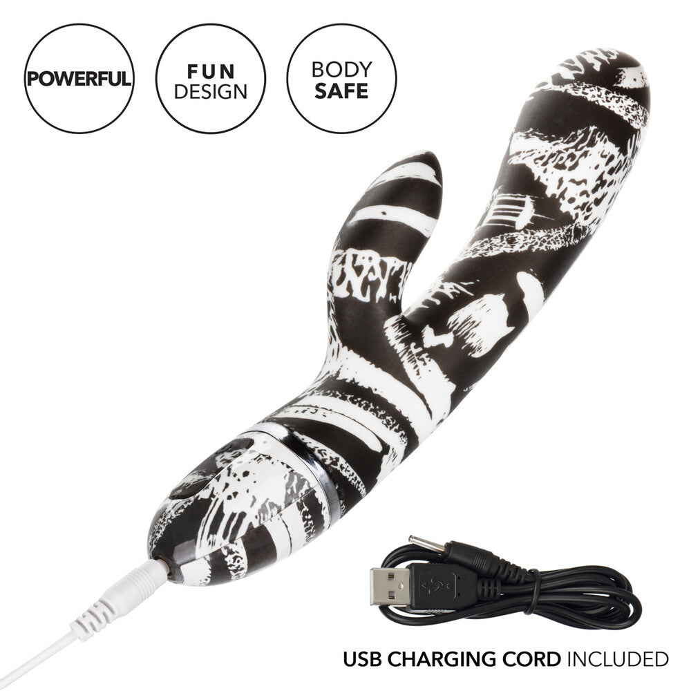 Rechargeable Waterproof Hype Dual Wand|Detail|"dual head waterproof wand - detail view"