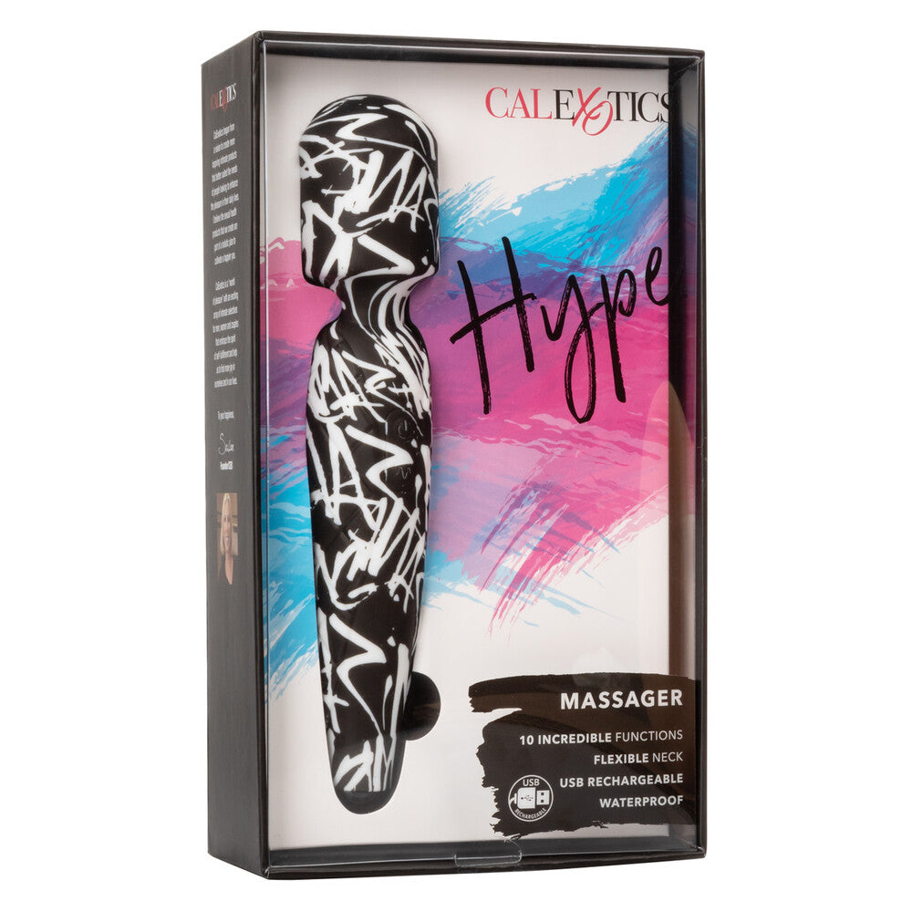 Rechargeable Waterproof Hype Massager Wand|Package|"waterproof rechargeable wand - package view"