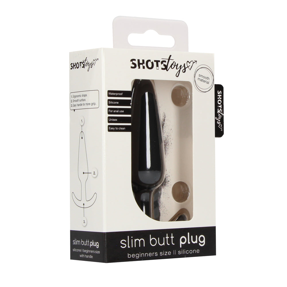 Beginners Size Slim Butt Plug Black|Set View|"complete slim set-set view"|