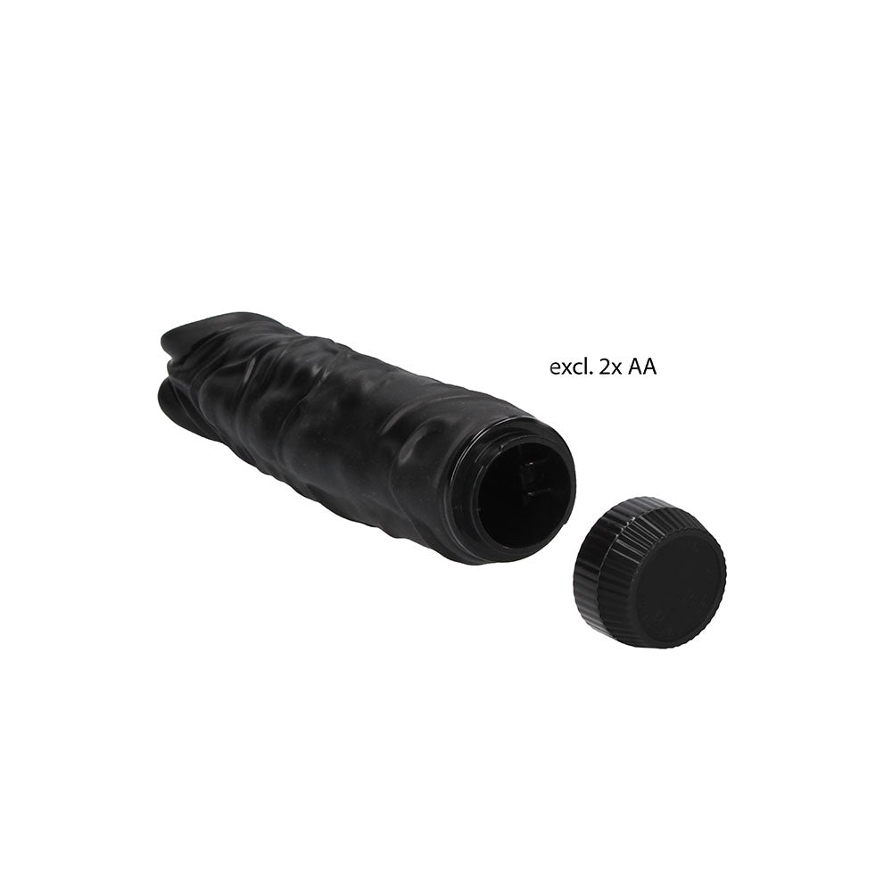 Realistic Vibrator Black|Back View|"quality build - back view"