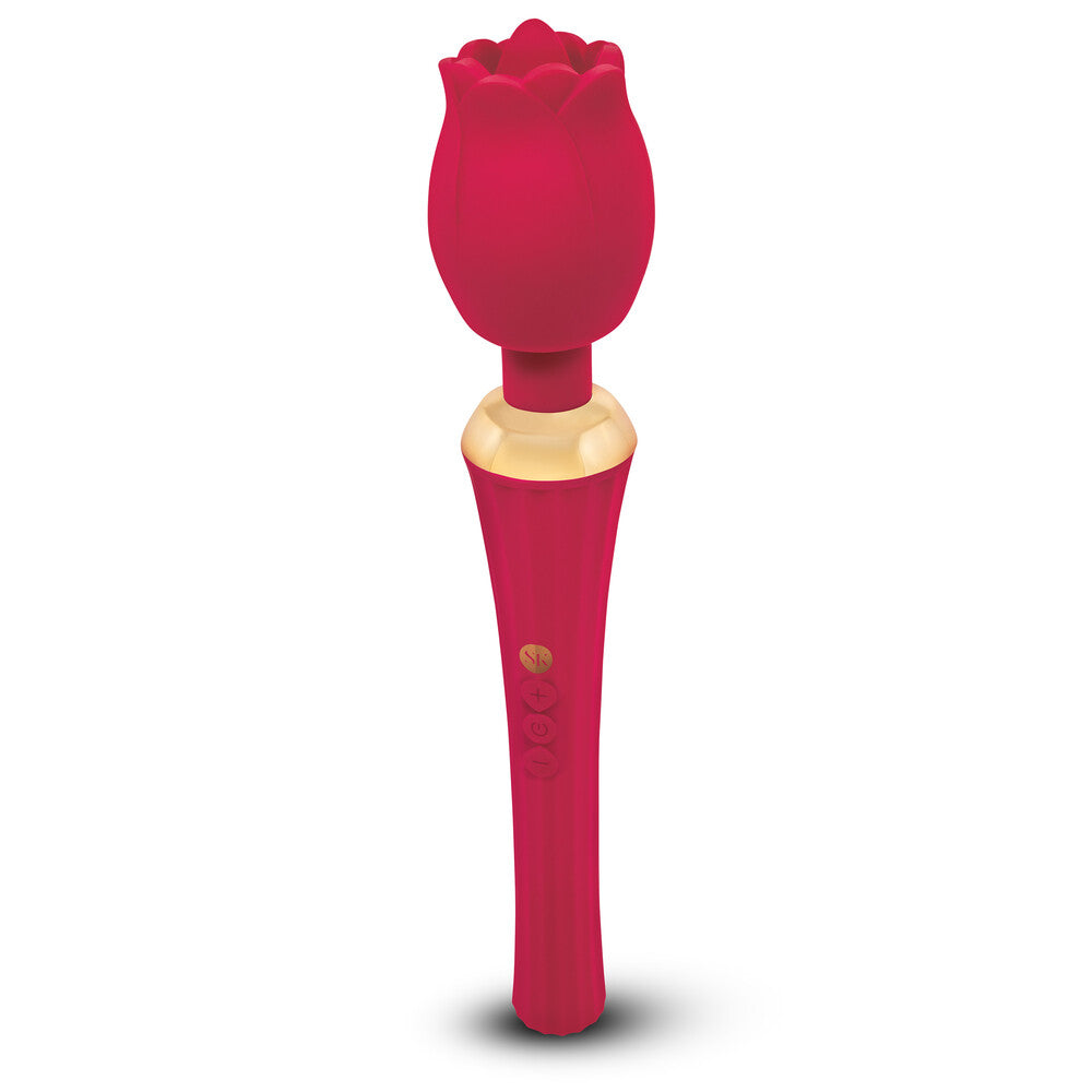 Secret Kisses Rosegasm Bouquet Rose Wand | Main | "rose themed wand massager - main view"