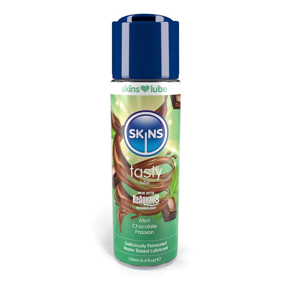 Skins-Mint-Chocolate-Passion-Waterbased-Lubricant-130ml|Front-View|"mint-chocolate-lubricant-front-view"