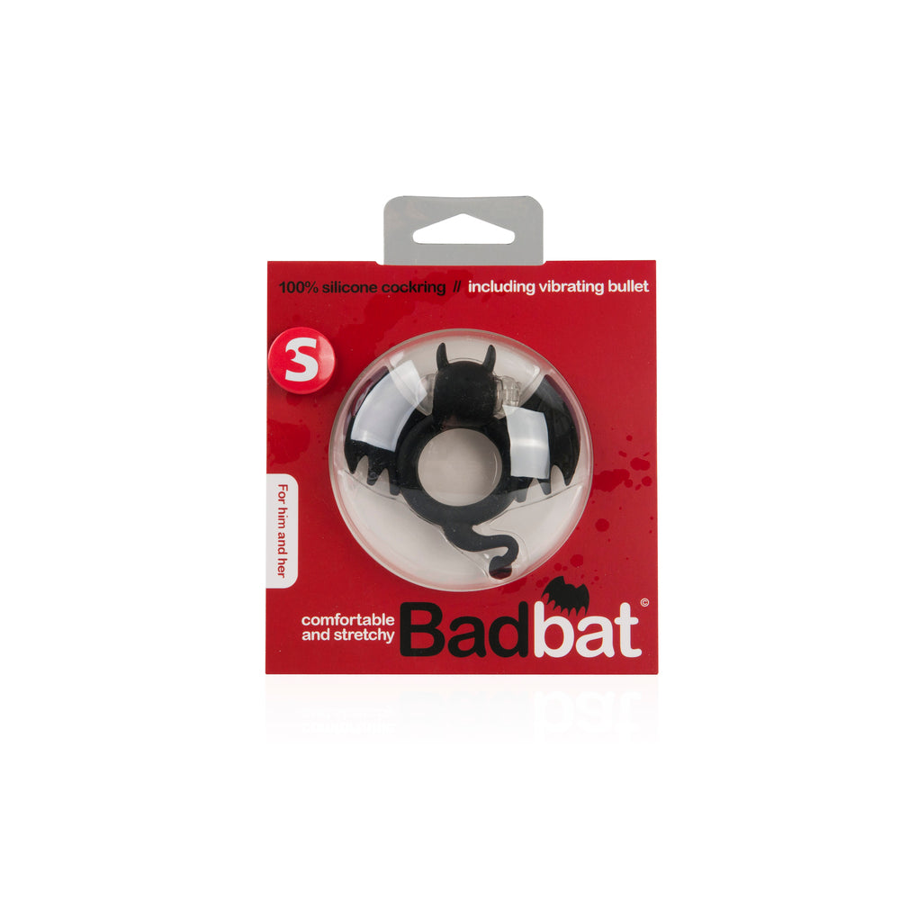 Shots Badbat Vibrating Cock Ring|Side View|"shots detail - side view"