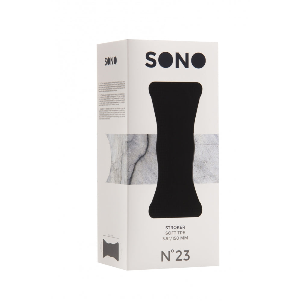 Sono No.23 Stroker Black Male Masturbator|Back View|"quality build - back view"