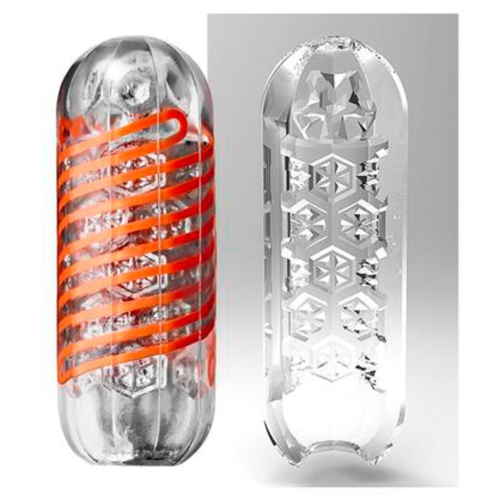 Tenga 02 Hexa Spinner Masturbator|Side View|"spinner detail - side view"