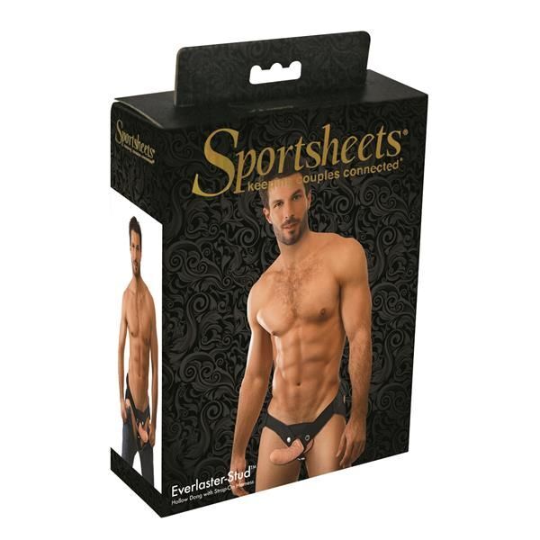 SportSheets Everlaster Stud Hollow Strap On|Detail View|"surface detail - detail view"