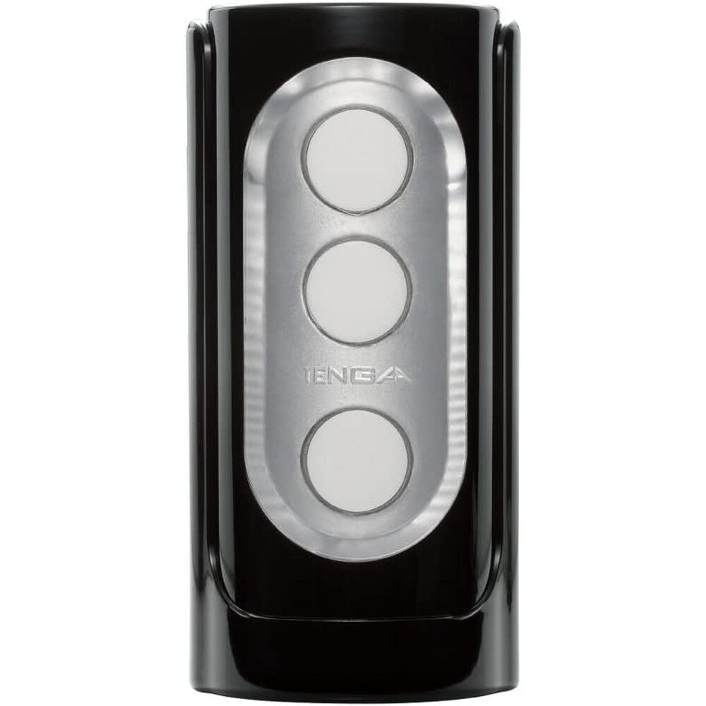 Tenga Flip Hole Black Masturbator|Front View|"flip design - front view"