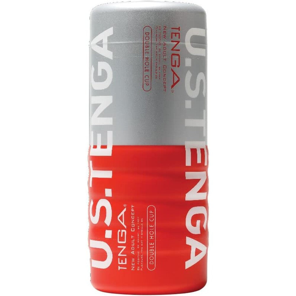 Tenga Double Hole Cup Ultra Size Masturbator|Front View|"double design - front view"